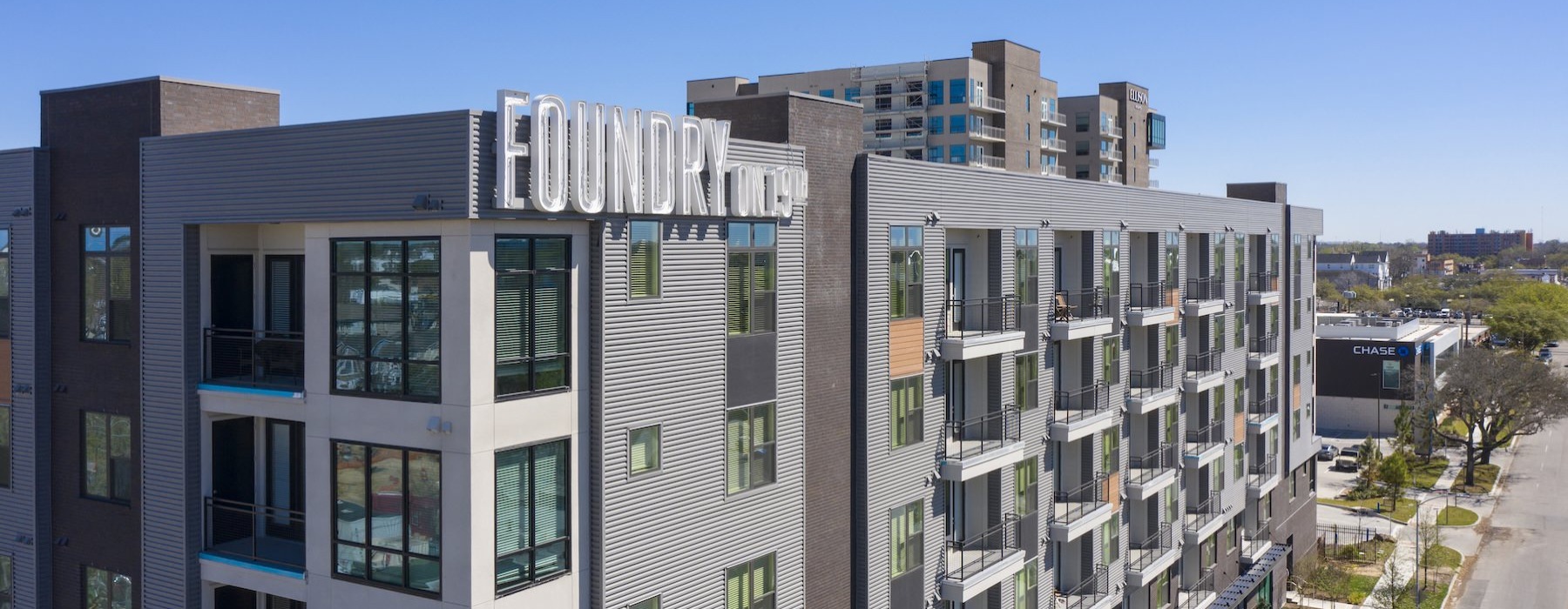 a row of buildings